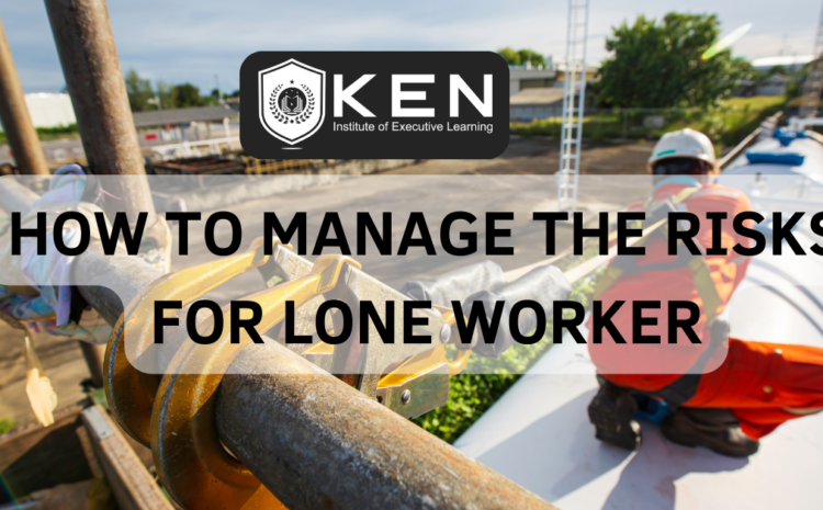  HOW TO MANAGE THE RISKS FOR LONE WORKER