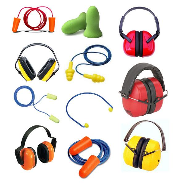 PPE for hearing protection consists of Earplugs and Earmuffs.