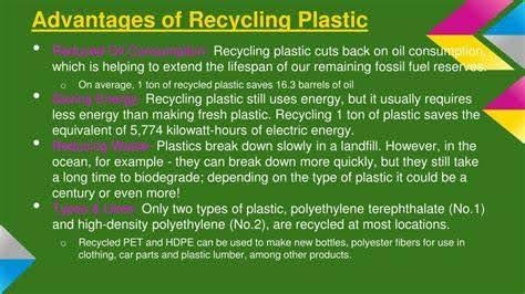 Advantages of Recycling Plastic